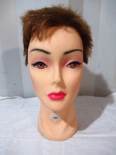 TÊTE DE MANNEQUIN VINTAGE POUR APPRENTI COIFFEUR OU DÉCO-N°1