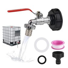 Robinet de réservoir de 1000 litres adaptateur IBC réservoir d'eau avec racco...