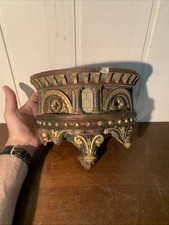 Ancienne Applique Terre Cuite Religion Église Collection Baroque 