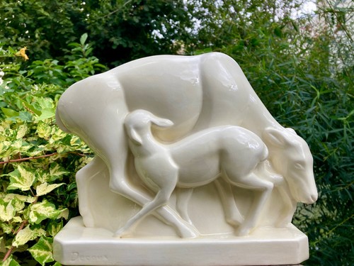 Sculpture art déco signée - art,
