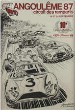 POSTER POSTER angouleme circuit des ramparts 1987