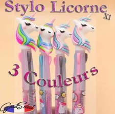 Stylo Licorne - 3 COULEURS -