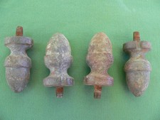 4 pignes glands embouts plomb