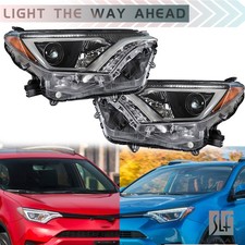 For Toyota Rav4 2016 2017 2018 Halogen Projector Headlights Headlamps Left+Right