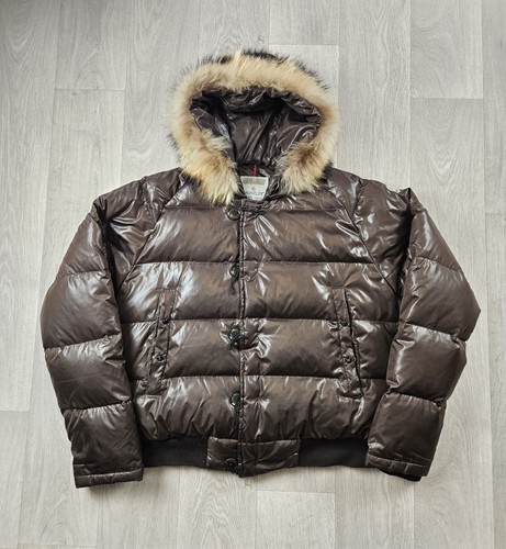 Doudoune moncler marron - moncler,