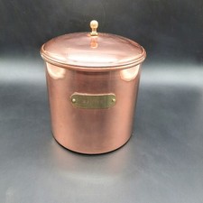 Pot à farine en cuivre et