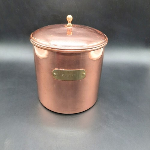 Pot farine cuivre et - à,