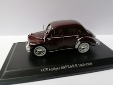 renault 4 cv équipée SAPRAR - 1949- 1:43 eme   boite  souple d'origine  ( neuf )