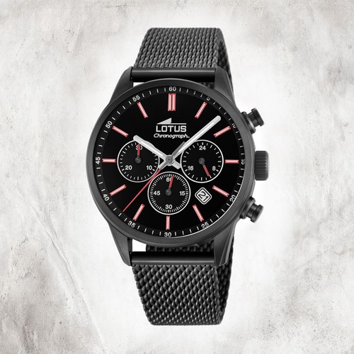 Lotus montre homme acier sport - acier,