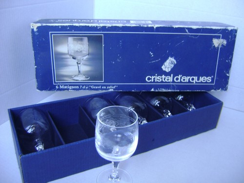 Verres cristal arques - 6, d'arques