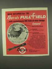 1976 Burris Fullfield Scope Ad - Revolutionary