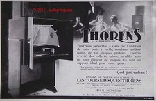 THORENS ADVERTISEMENT TURNS DISC FURNITURE TABLE FILING CABINET SIGN E. MAURUS 1935 AD