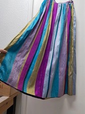 Jupe évasé longue en Soie