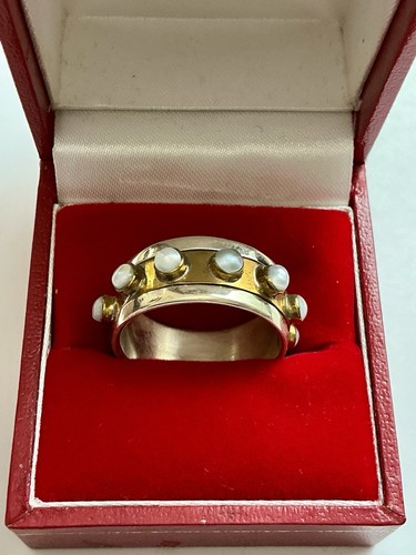 Large ancienne bague bandeau - large,