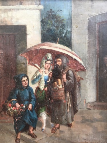 Très belle peinture huile sur - très,