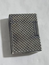 Beautiful Antique Vintage St DUPONT Silver Plated Lighter Missing Stone!!!
