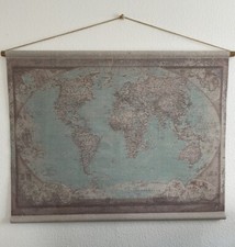 Carte du monde vintage