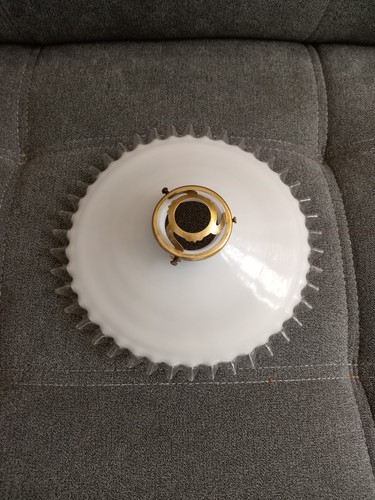 Suspension ancienne opaline - suspension,