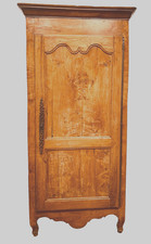 meuble bonnetière merisier