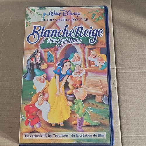 Walt disney vhs blanche - disney,