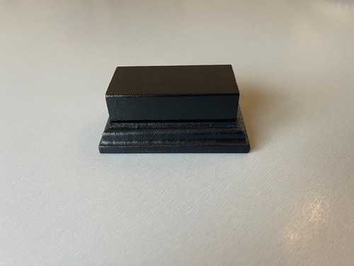 Socle bois peint en - en, noir