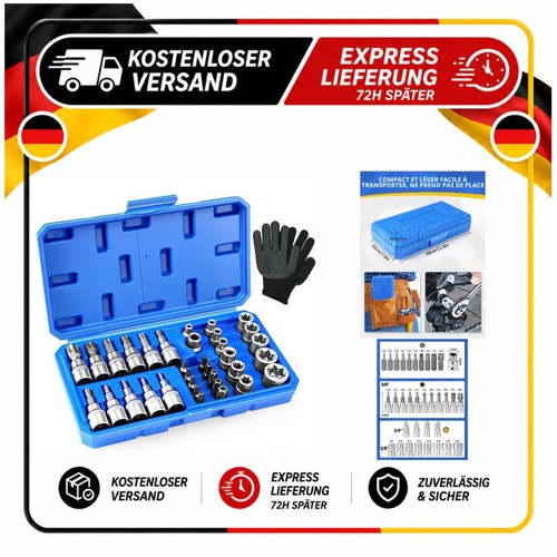 Coffret douilles torx - 34,