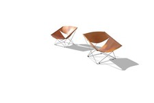 Paire de fauteuils F675 de