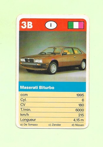 Carte maserati biturbo - -,