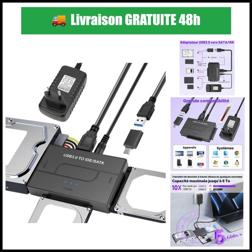 Adaptateur usb ide sata - adaptateur,