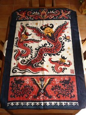 Tenture tissu en batik à