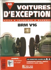 VOITURES D'EXCEPTION N°63 - BRM V16 / WANKEL / LAMBORGHINI JAMARA - URRACO...