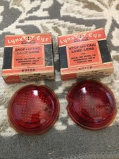 1936 BUICK PONTIAC GLASS TAIL LAMP LENSES IN BOX PAIR VINTAGE 