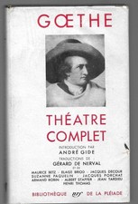 Goethe -Théâtre complet