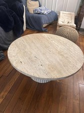 Table basse circulaire en