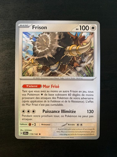 Carte pokémon rare frison - pokémon,