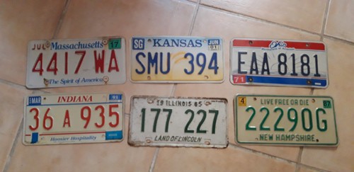 Lot plaques immatriculation - plaques,