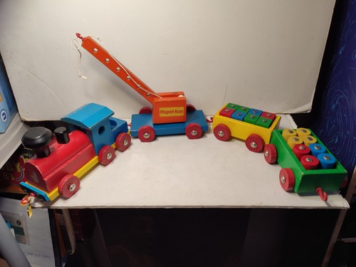 Train wagon avec - , grue