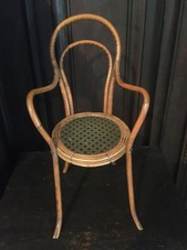 ANCIENNE CHAISE DE POUPEE EN BOIS  CIRCA 1920 VINTAGE JOUET ENFANT