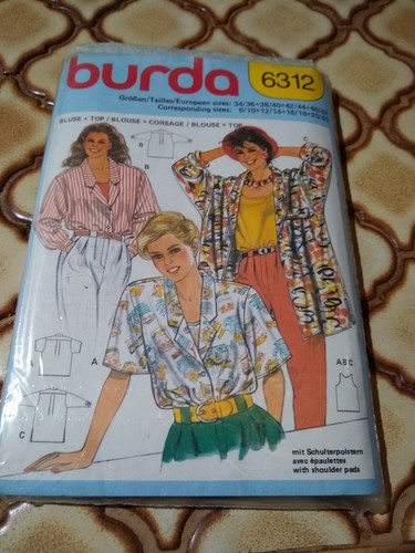 Patron burda blouse top - patron, +