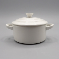 LE CREUSET WHITE 8 OZ MINI ROUND COCOTTE NEW