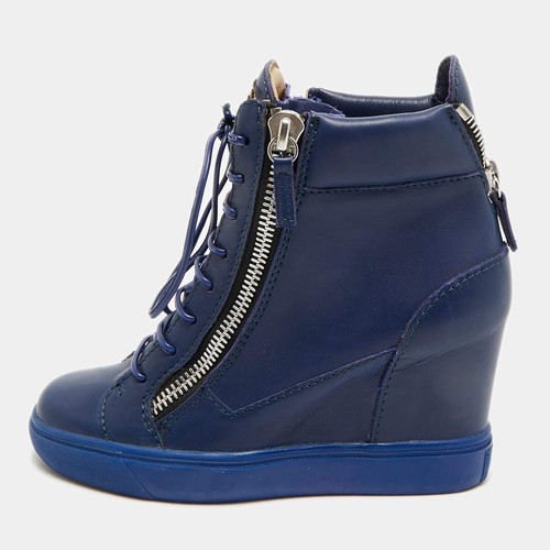 Baskets compensées cuir - baskets,
