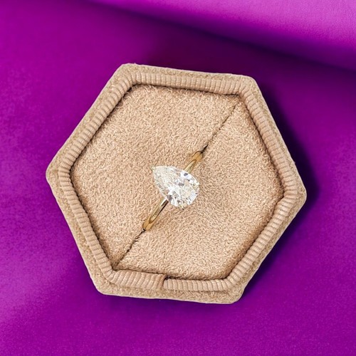 Bague solitaire diamant taille