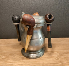 SUPPORT À PIPES EN ÉTAIN FIN