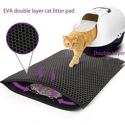 Tapis litière chat - de, double