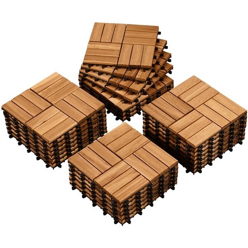 Lot caillebotis bois - 27,