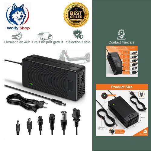 Chargeur trotinette electrique - chargeur,