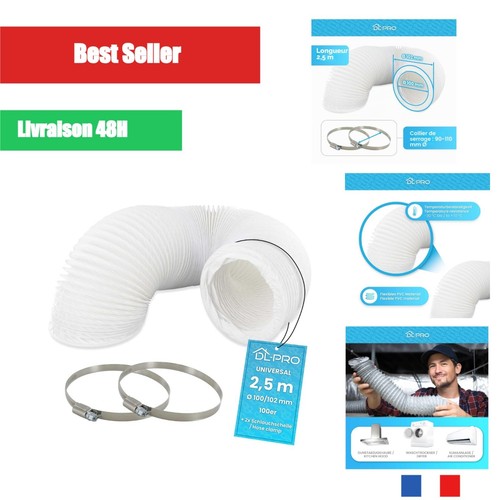 Tuyau évacuation pvc flexible - tuyau,