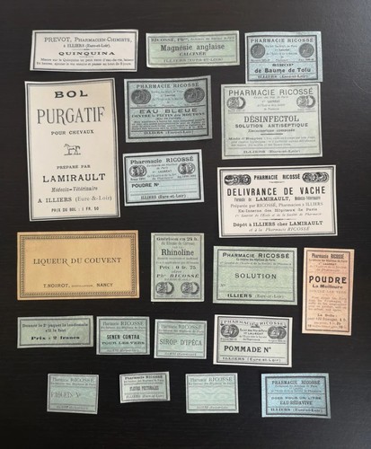 Ancien vintage étiquettes - ancien,