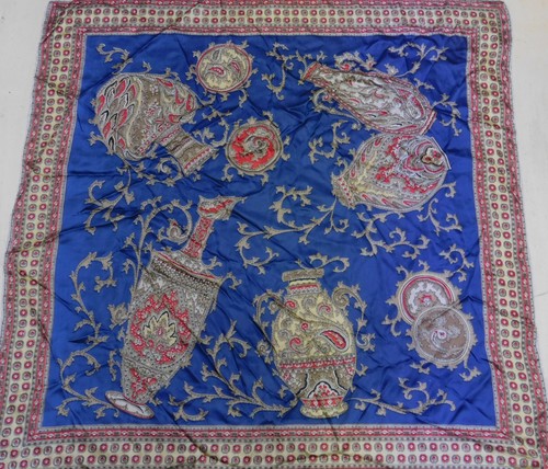 Foulard vintage 100 soie - 100%,