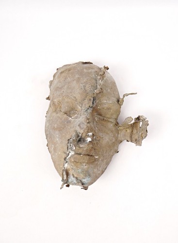 Masque mortuaire bronze - mortuaire, en